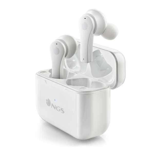 NGS AURICOLARI STEREO BLUETOOTH 5.1 ARTICA BLOOM BASE DI RICARICA Touch sensor Vivavoce WHITE