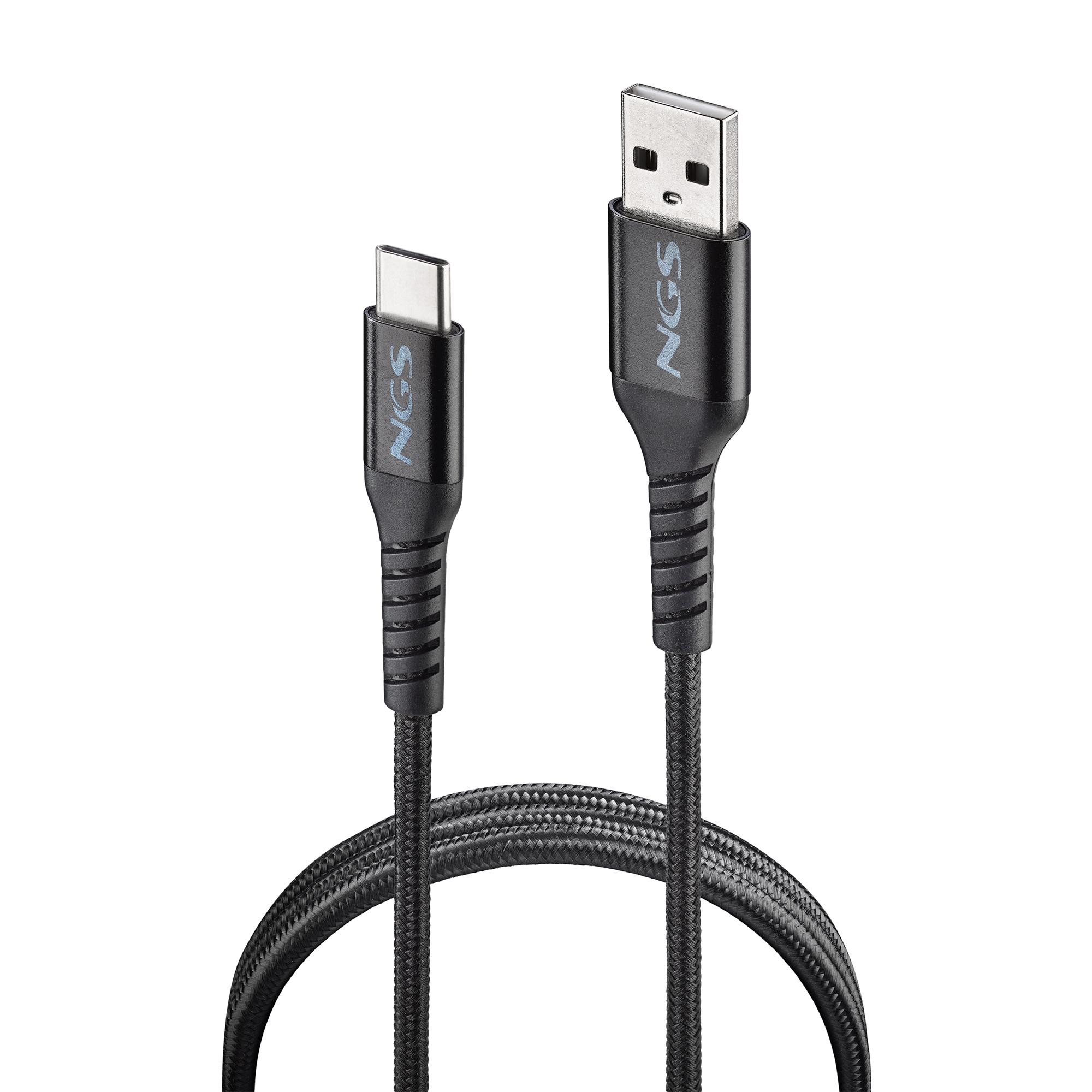 NGS KNOT-AC cavo USB USB 2.0 2 m USB A USB C Nero