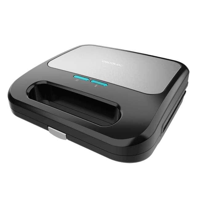 ROCCIA CECOTEC NTOAST Sandwich Maker 3 in 1 800W - Capacit per 2 panini - 3 piastre intercambiabili con rivestimento in pietra