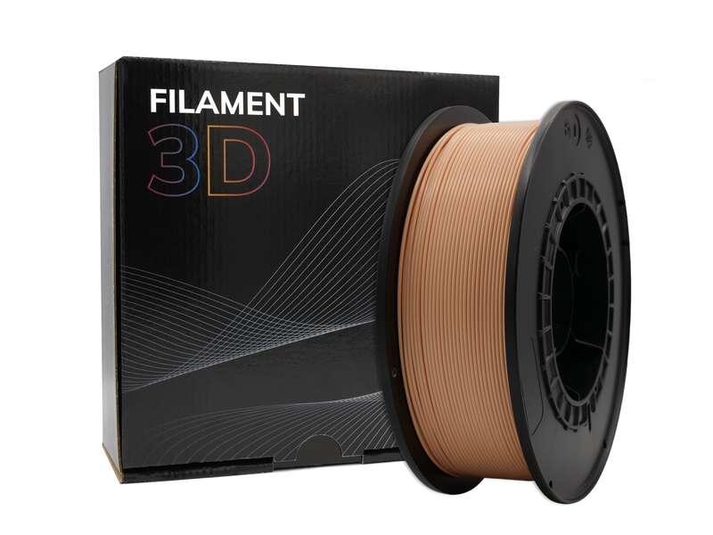 Filamento PLA 3D - Diametro 175 mm - Bobina da 1 kg - Colore pesca chiaro