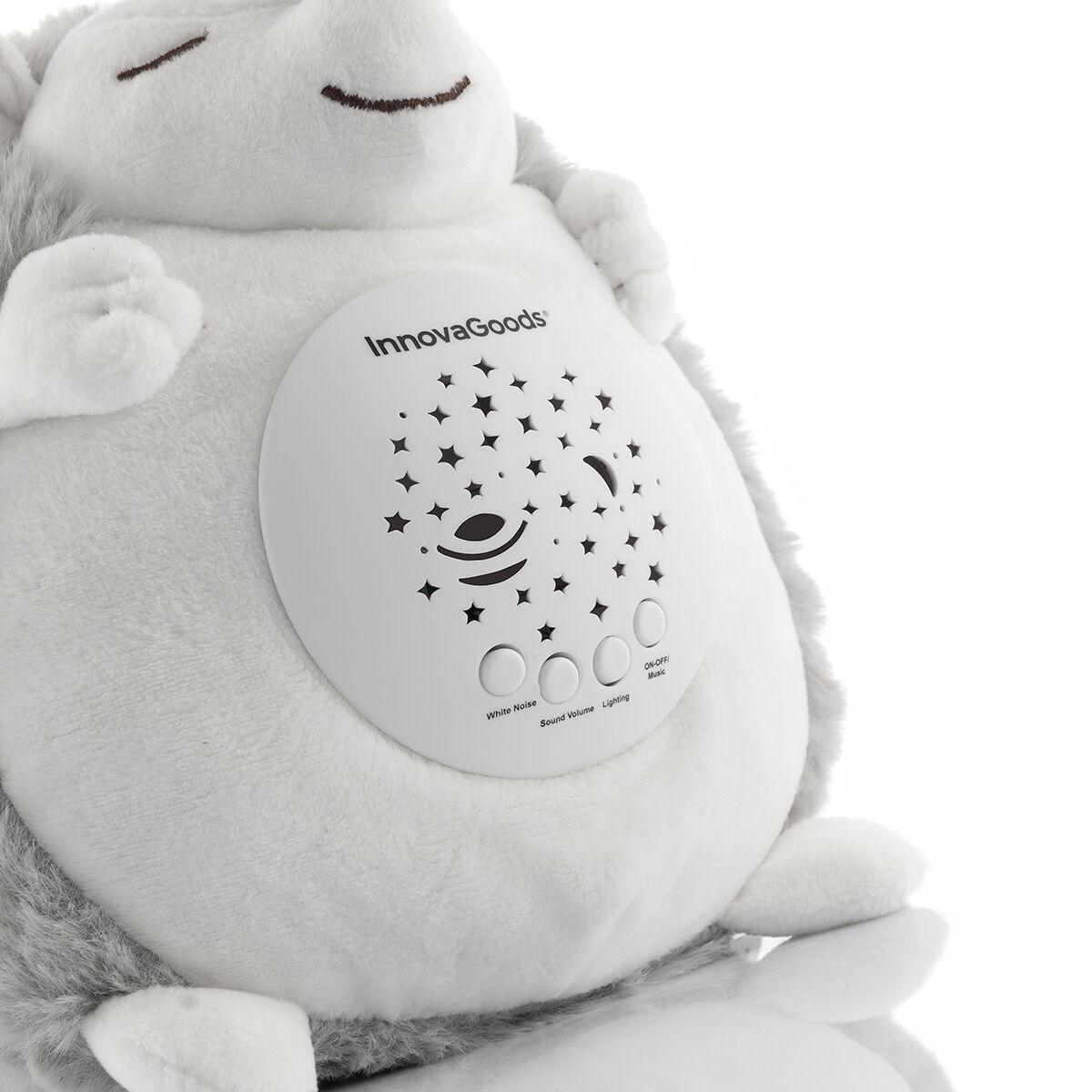 Riccio di Peluche con Rumore Bianco e Proiettore Antibuio Spikey InnovaGoods