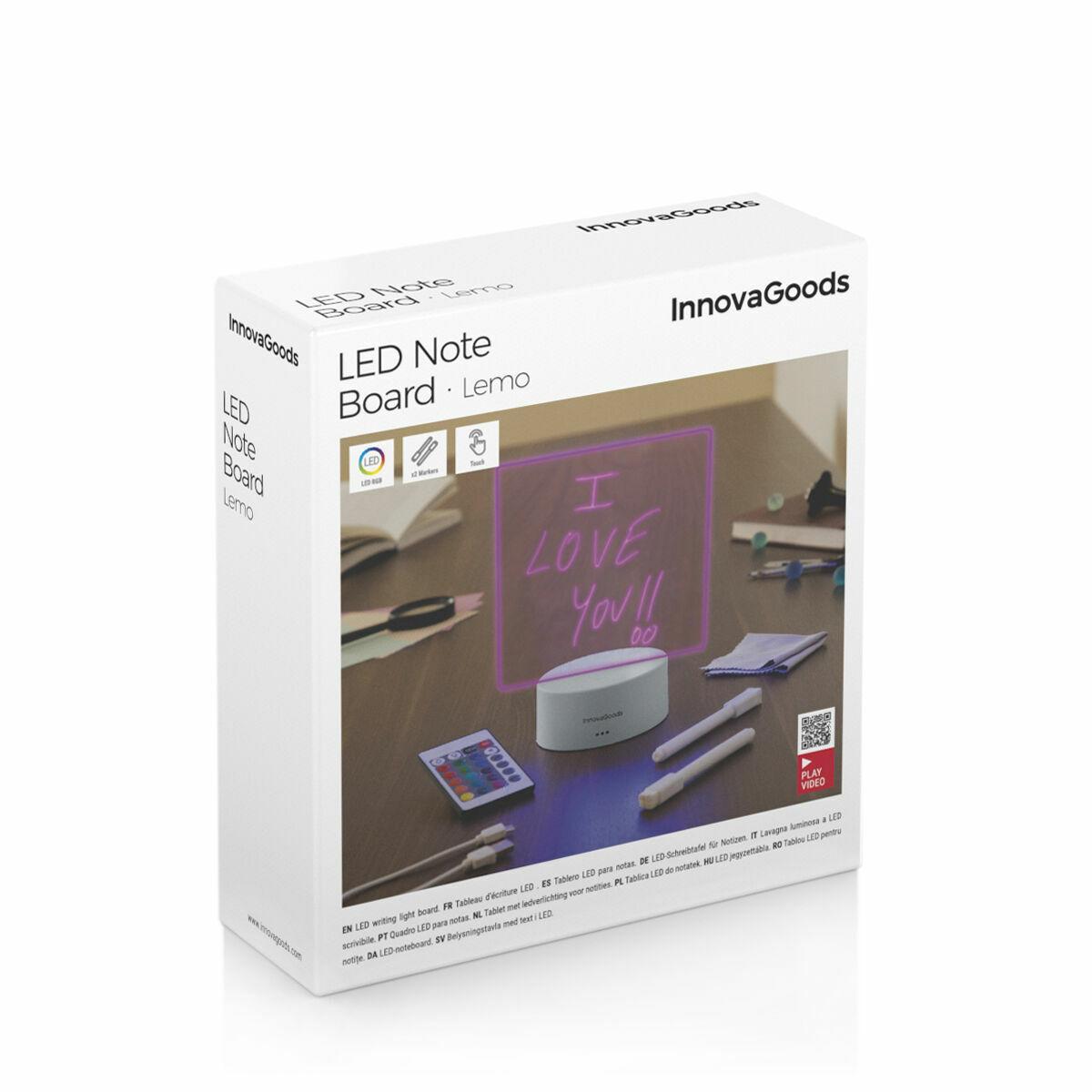 Lavagna a LED per Appunti e Messaggi LED Lemo InnovaGoods (Ricondizionati B)