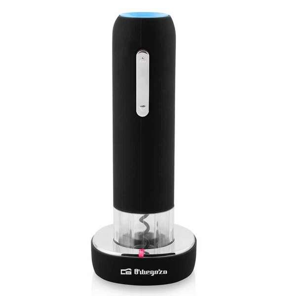 Orbegozo CU 4100 Cavatappi Elettrico Ricaricabile - Estrazione del Tappo Facile e Veloce - Design Elegante ed ergonomico - Si R
