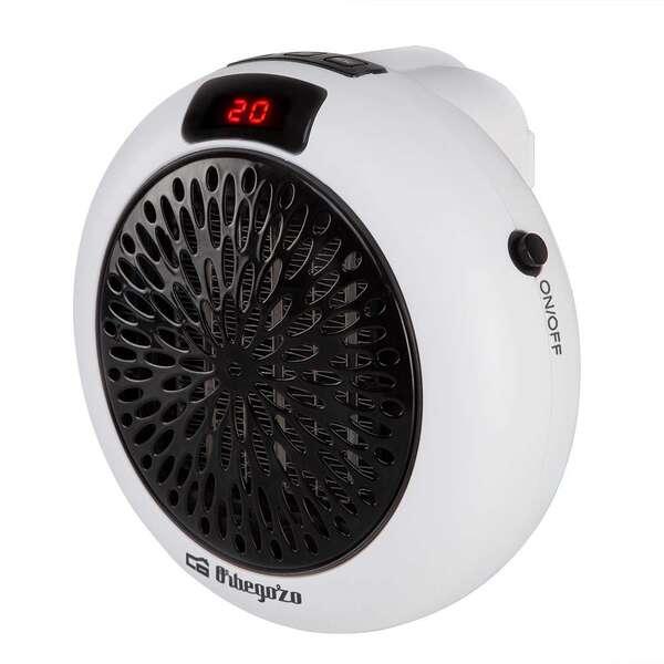 Mini Riscaldatore Ceramico da Presa Orbegozo CR 4000 - Potente e Programmabile - Ideale per Piccoli Spazi - Display LED e Termo