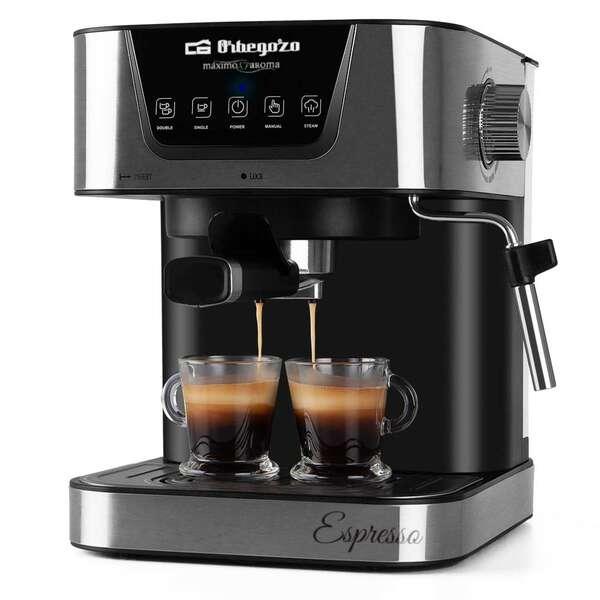 Macchina per caffè espresso Orbegozo EX 5200 - Orbegozo 20 Bar di pressione e 850 W di potenza - Pannello di controllo touch -