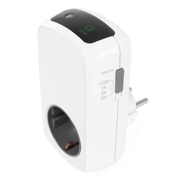Orbegozo Pg 50 Programmatore analogico efficiente - Pannello touch LED - Timer da 30 minuti a 6 ore - Potenza massima 3680 W -