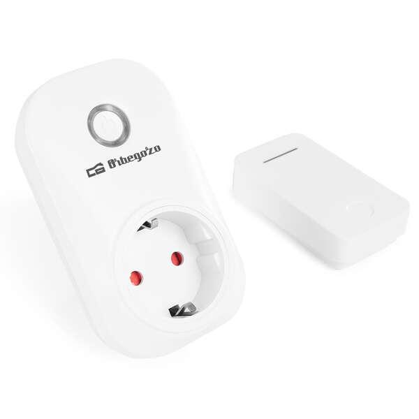 Orbegozo ENM 2000 Smart Plug con telecomando - Controllo senza batteria - Portata 150M - Potenza massima 3680W - Protezione da