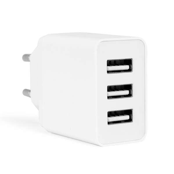 Caricatore USB multiplo Orbegozo EN 1100 - Carica fino a 3 dispositivi contemporaneamente - Protezione da sovraccarico e cortoc