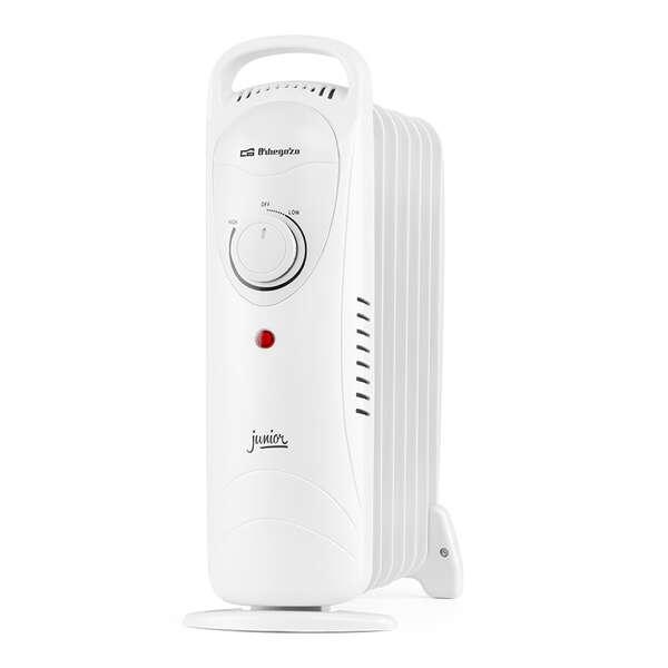 Radiatore Olio Junior Compatto Orbegozo RO 1020 - Potente e Sicuro - Termostato Regolabile - Bassi Consumi - Facile da Trasport