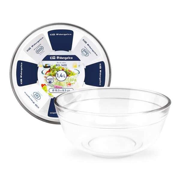 Set di ciotole in vetro ultraresistente serie Orbegozo BOL - Versatile e durevole - Capacit 14 / 23 / 35 litri - Adatto al for