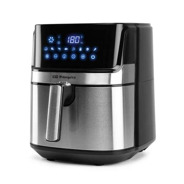 Friggitrice Orbegozo FDR 67 Healthy Senza Olio - 55 Litri - 1700 W - 8 Programmi di Cottura - Touch Screen LED - Timer 60 Minut