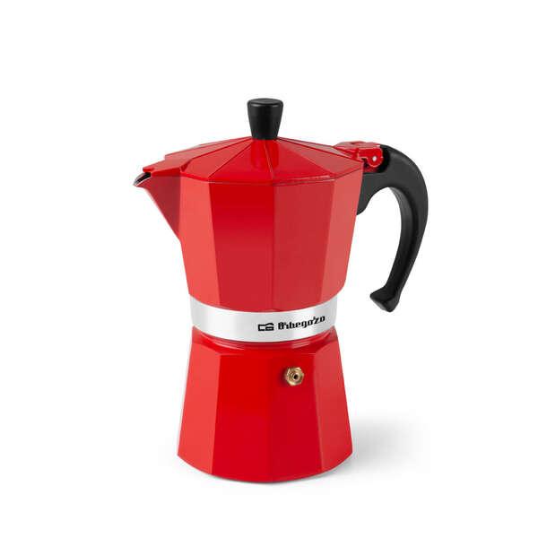 Caffettiera in Alluminio Orbegozo KFR 640 - Prepara 6 Tazze di Caffè in Pochi Minuti - Compatibile con Diversi Tipi di Cucine