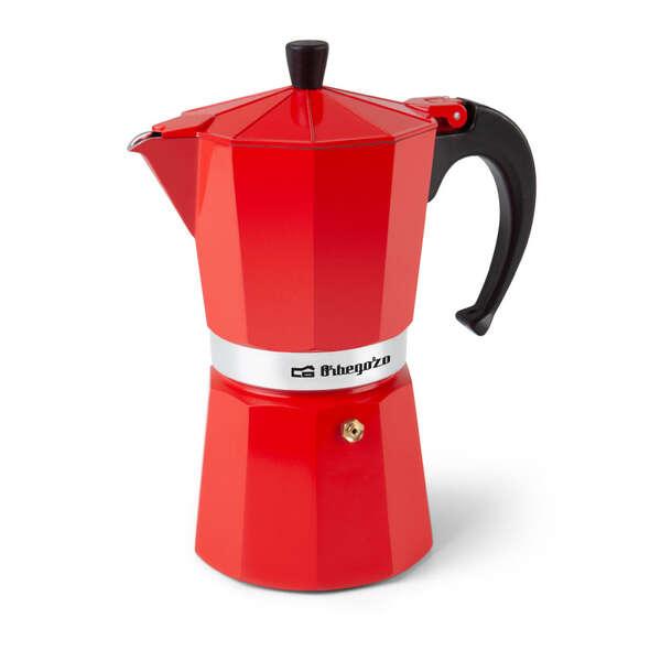 Caffettiera in Alluminio Orbegozo KFR 1240 - Prepara 12 Tazze di Caffè in Minuti - Compatibile con Diversi Tipi di Cucine - Ma