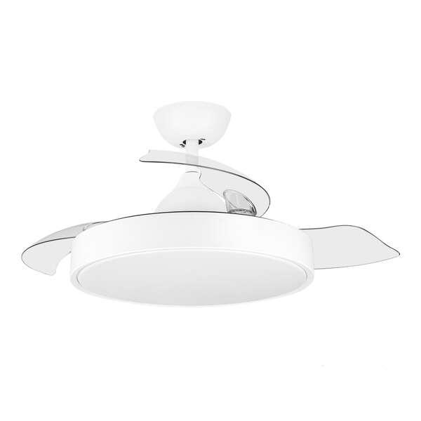 Orbegozo CP 120092 Ventilatore da soffitto Elegance - Potente motore DC - Pale retrattili - Luce LED - Telecomando - Sistema re