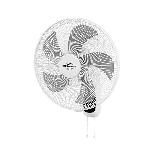 Ventilatore da parete Orbegozo WF 0146 - Potente motore da 60 W - Testa inclinabile e movimento oscillante - Diametro 45 cm e 3