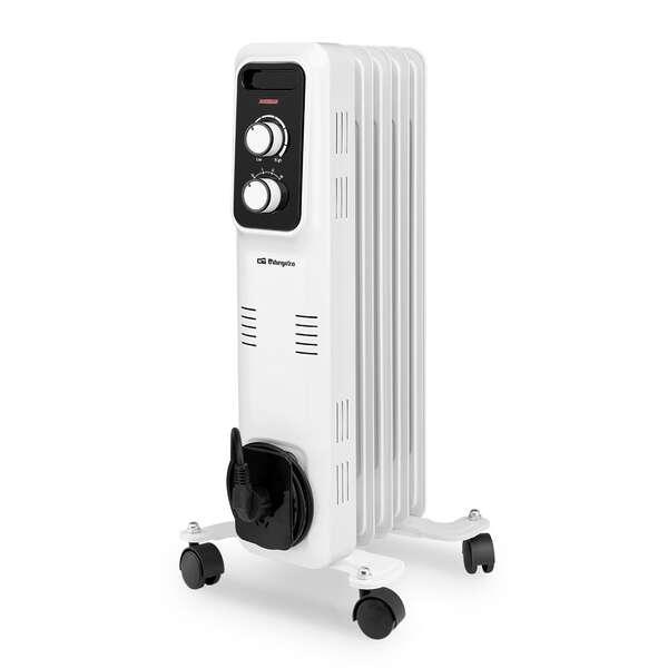Radiatore ad olio Orbegozo RL 1000 Elegance - Potente e sicuro - Inerzia termica - Protezione antiribaltamento - Maneggevole e