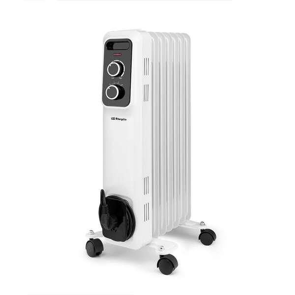 Radiatore ad olio Orbegozo RS 1500 Elegante e potente - Potenza massima 1500 W - 7 Elementi riscaldanti - Protezione contro il