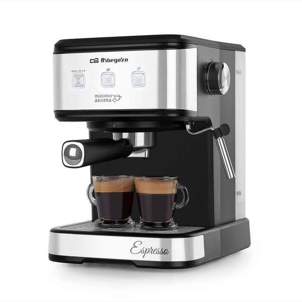 Macchina per Caffè Espresso Intense Orbegozo EX 5210 - Pressione 20 Bar - Potenza 1100 W - Pannello Touch - Serbatoio 1,5 L -