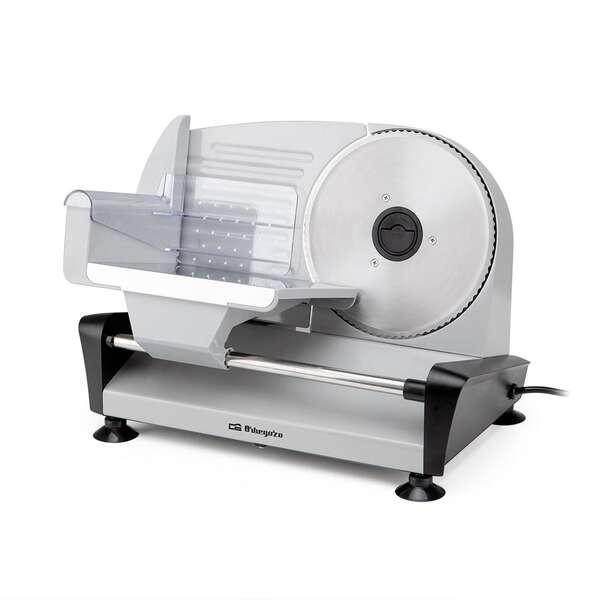 Affettatrice Professionale Orbegozo MS 4580 - Taglio Potente e Sicuro di Salumi - Lama Removibile in Acciaio Inox - Regolazione