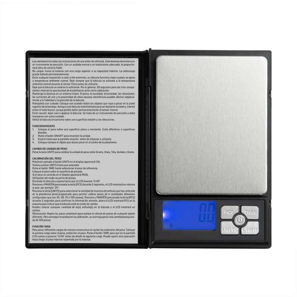 Bilancia elettronica di precisione Orbegozo PC 3060 - Precisione 0,01 g - Conversione grammi/once - Schermo LCD retroilluminato