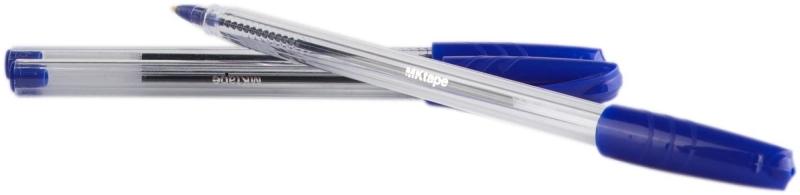 Pacchetto mktape da 36 penne a sfera triangolari - punta tonda da 10 mm - scrittura morbosa - colore blu