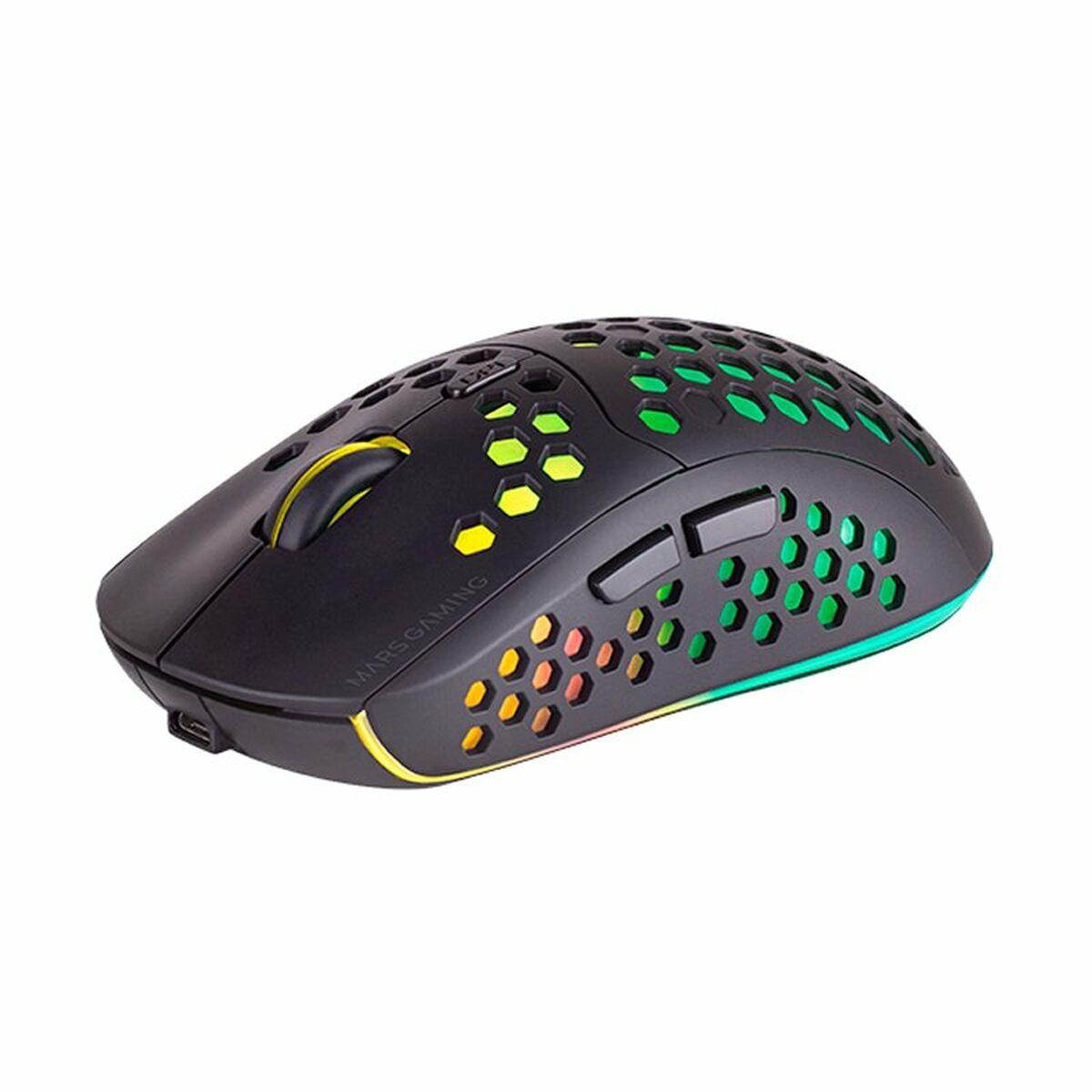 SOURIS SANS FIL GAMER MARS GAMING MMW3 RGB (NOIR)