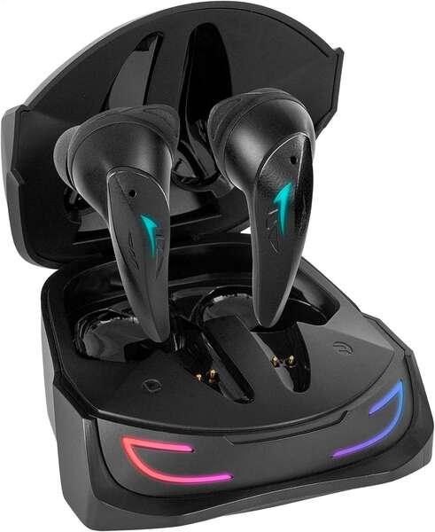 Mars Gaming Auriculares Inalambricos Premium TWS MHI-ULTRA - ANCENCPASIVA - Sonido Neographene - Batteria 24h - Flusso RGB - Bl