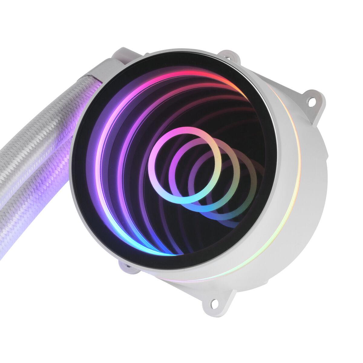 KIT WATERCOOLING AIO MARS GAMING ML-ONE RGB - 120MM (BLANC)
