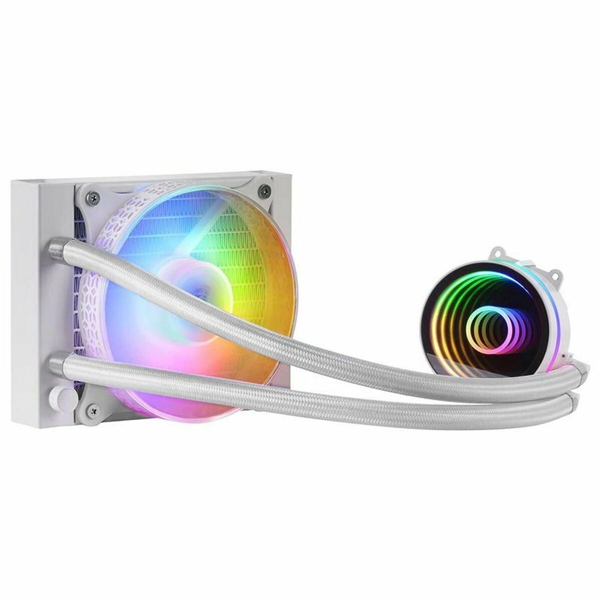 KIT WATERCOOLING AIO MARS GAMING ML-ONE RGB - 120MM (BLANC)