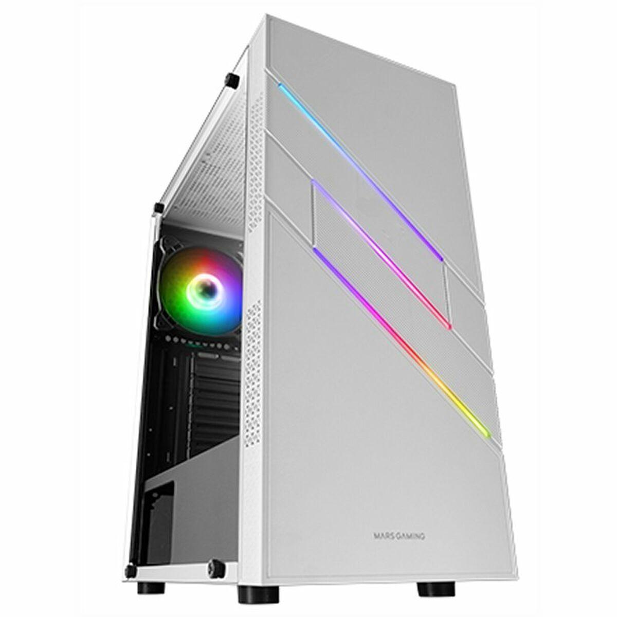 BOITIER MOYEN TOUR XL-ATX MARS GAMING MC-U3 RGB AVEC PANNEAU VITRÃƒâ€° (BLANC)