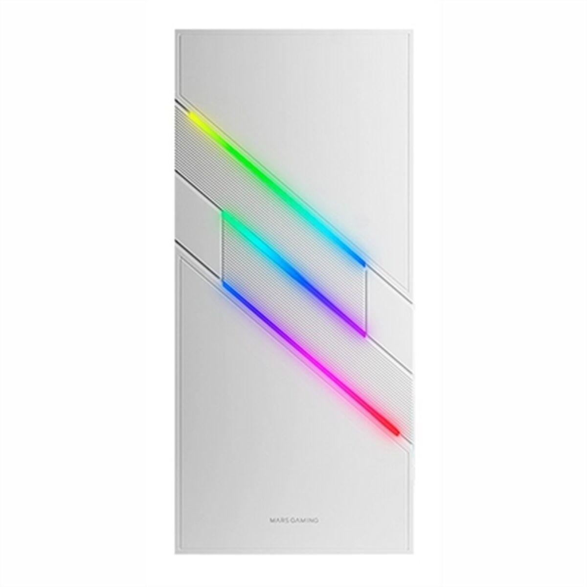 BOITIER MOYEN TOUR XL-ATX MARS GAMING MC-U3 RGB AVEC PANNEAU VITRÃƒâ€° (BLANC)