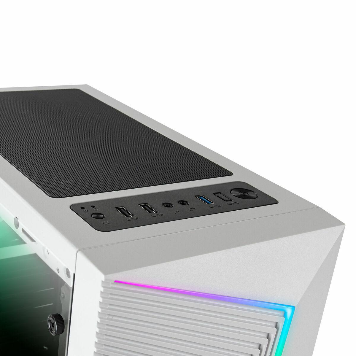 BOITIER MOYEN TOUR ATX MARS GAMING MC-X7 RGB AVEC PANNEAU VITRÃƒâ€° (BLANC)