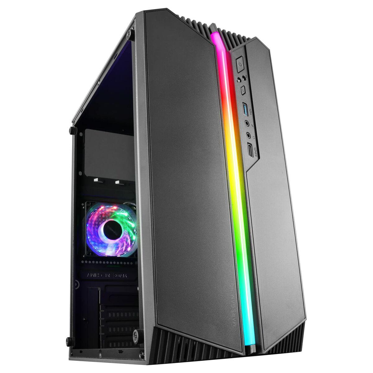BOITIER MINI TOUR MICRO ATX MARS GAMING MC-S1 RGB AVEC PANNEAU VITR (NOIR)
