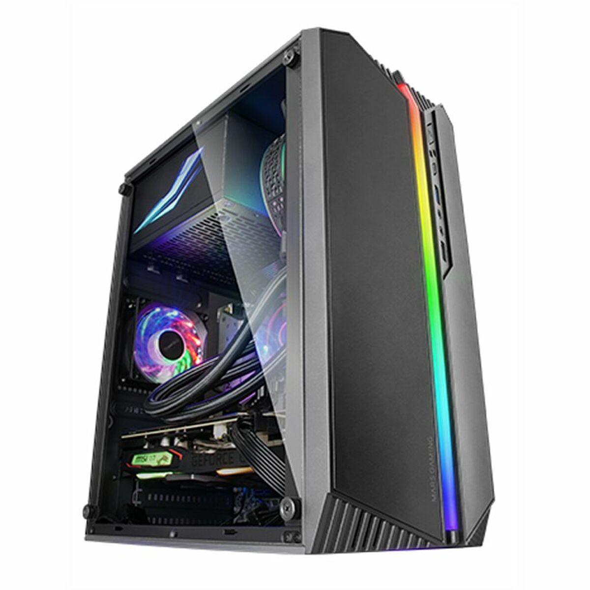 BOITIER MINI TOUR MICRO ATX MARS GAMING MC-S1 RGB AVEC PANNEAU VITR (NOIR)