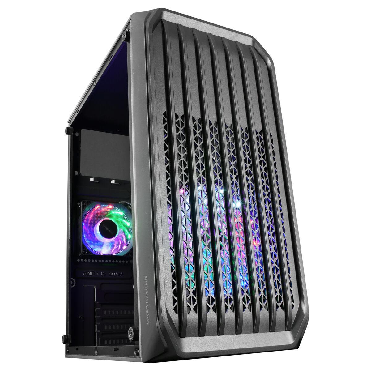 BOITIER MINI TOUR MICRO ATX MARS GAMING MC-S2 RGB AVEC PANNEAU VITR (NOIR)