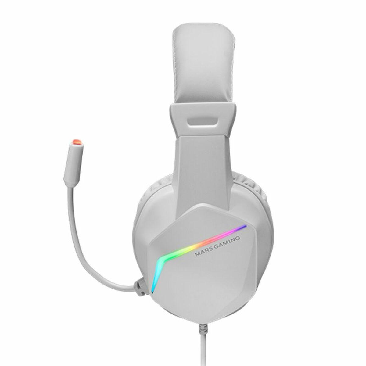 MRS GAMING Aur+micro MH122 FRGB Cancellazione del rumore Bianco