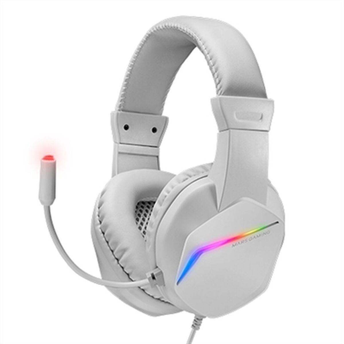 MRS GAMING Aur+micro MH122 FRGB Cancellazione del rumore Bianco