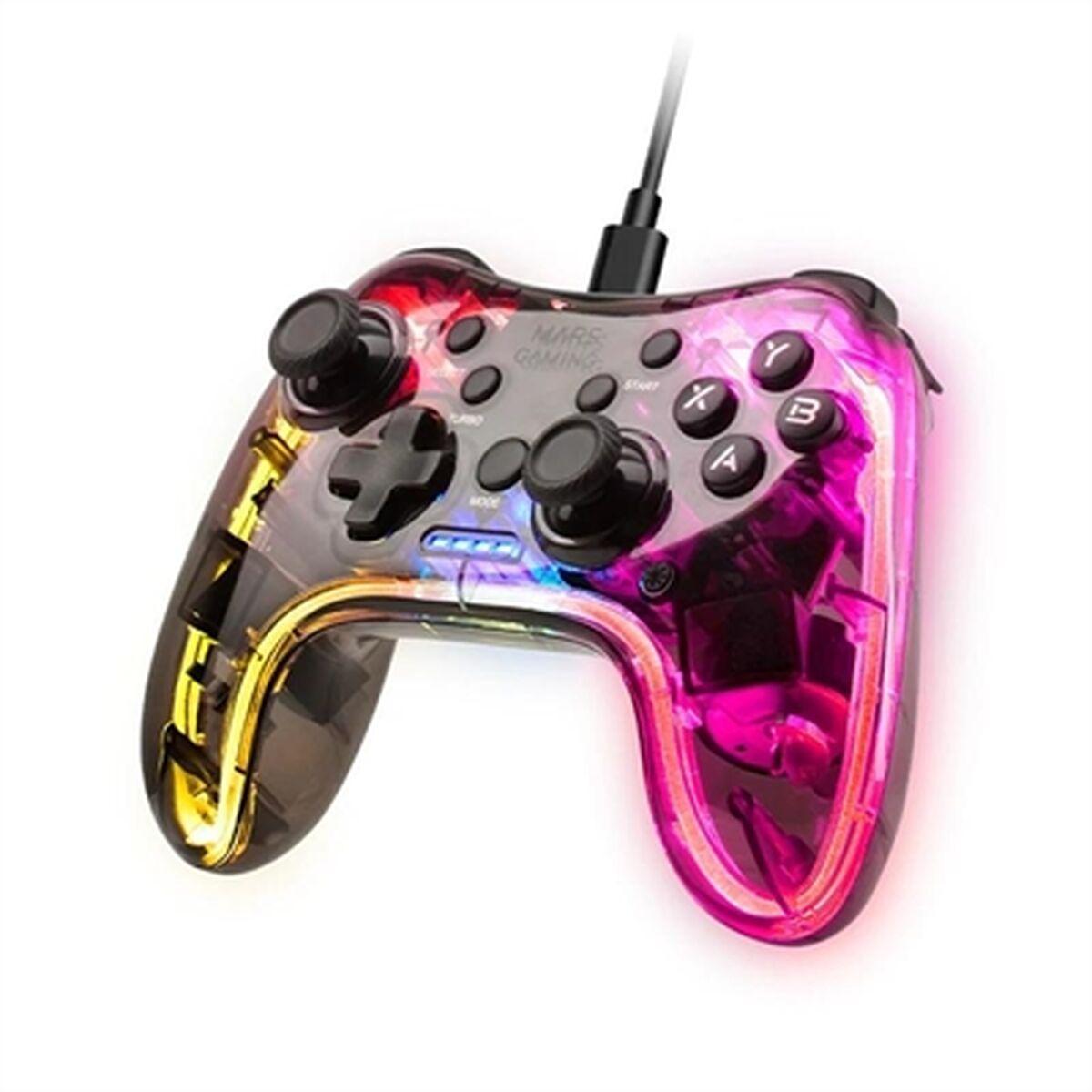 MANETTE DE JEU FILAIRE MARS GAMING MGP-C RGB (TRANSPARENT)