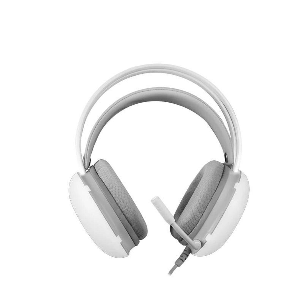 CASQUE GAMER FILAIRE MARS GAMING MH-GLOW RGB (BLANC)