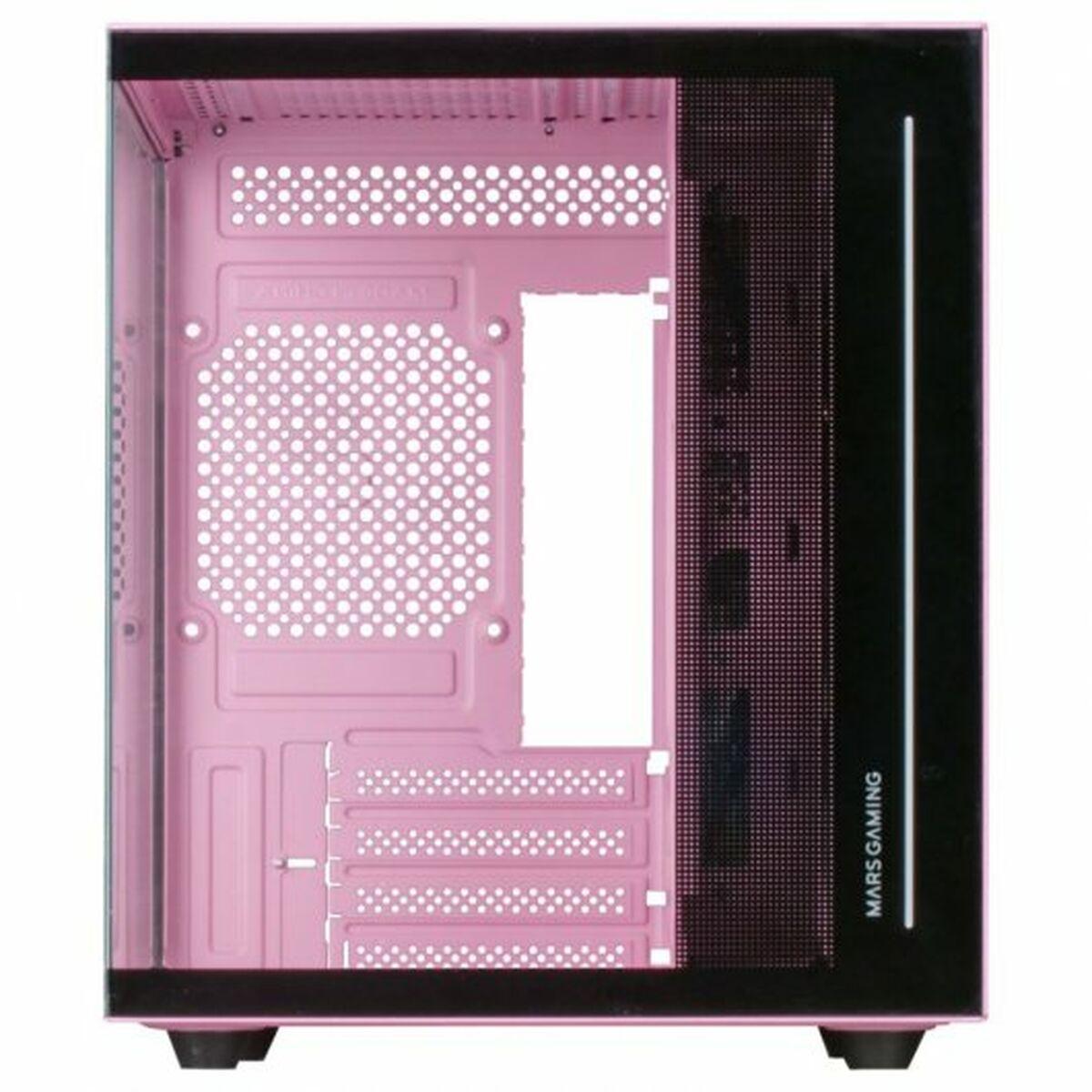 Case computer desktop ATX Mars Gaming MC-VIEW Rosa