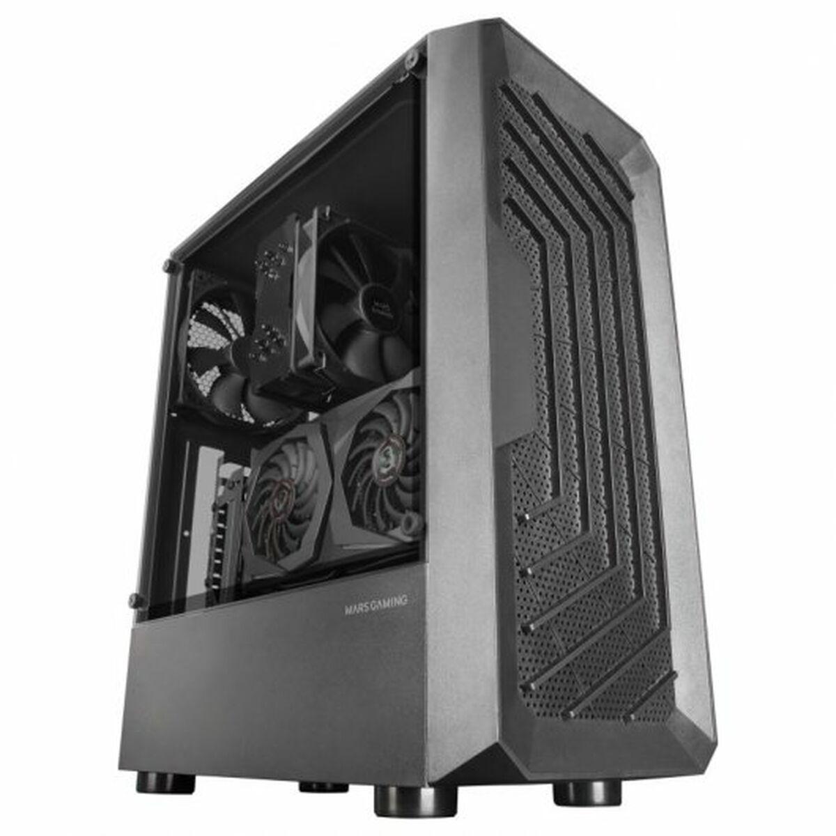 BOITIER MOYEN TOUR ATX MARS GAMING MC-2000 AVEC PANNEAU VITR (NOIR)