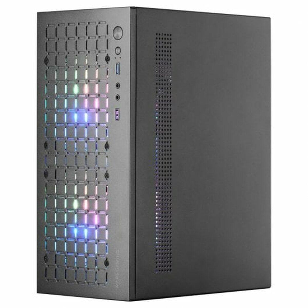 Mars Gaming MC-CORE Mini Gaming Tower - Griglia in rete metallica - Finestra laterale - 2 ventole FRGB - Supporto Micro-ATX/Min