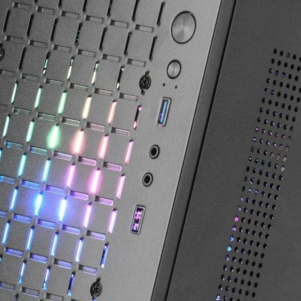 Mars Gaming MC-CORE Mini Gaming Tower - Griglia in rete metallica - Finestra laterale - 2 ventole FRGB - Supporto Micro-ATX/Min