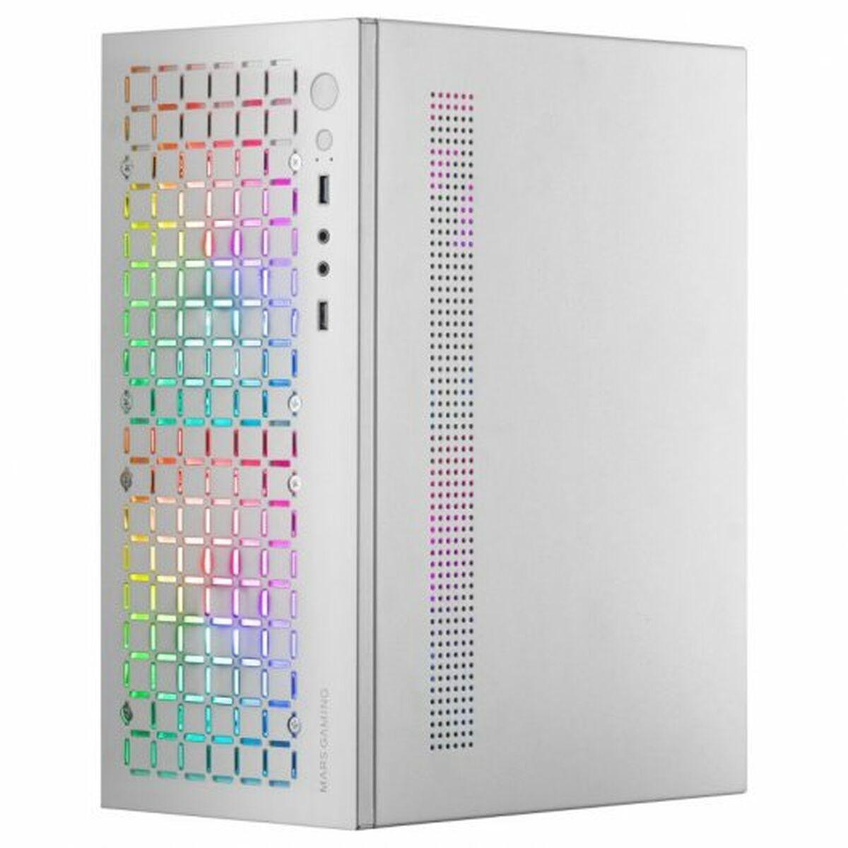 BOITIER MINI TOUR MICRO ATX MARS GAMING MC-CORE RGB AVEC PANNEAU VITRÃƒâ€° (BLANC)