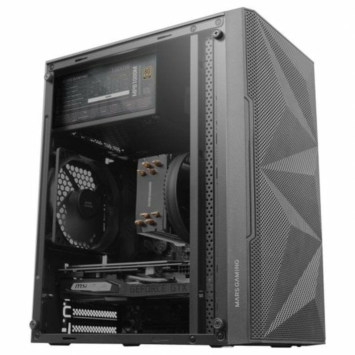 BOITIER MINI TOUR MICRO ATX MARS GAMING MC-1500 AVEC PANNEAU VITR (NOIR)