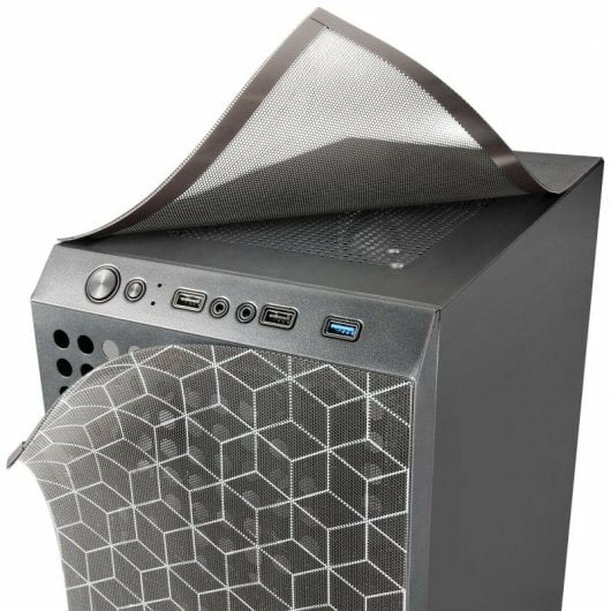 Custodia da gaming Mars Gaming MC-MAG - Doppia griglia magnetica - Vetro temperato - 3 ventole RGB - Supporto raffreddamento a