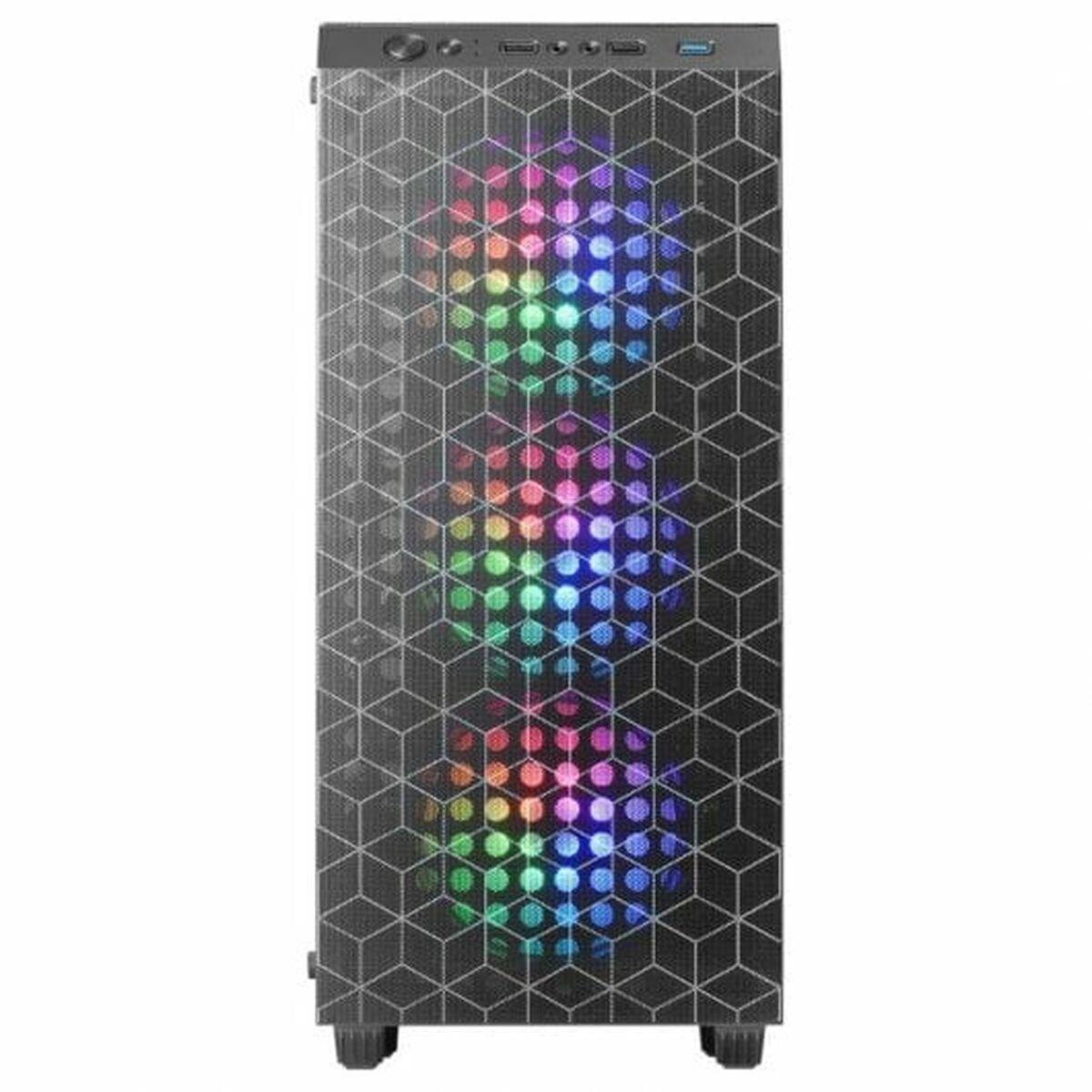 Custodia da gaming Mars Gaming MC-MAG - Doppia griglia magnetica - Vetro temperato - 3 ventole RGB - Supporto raffreddamento a