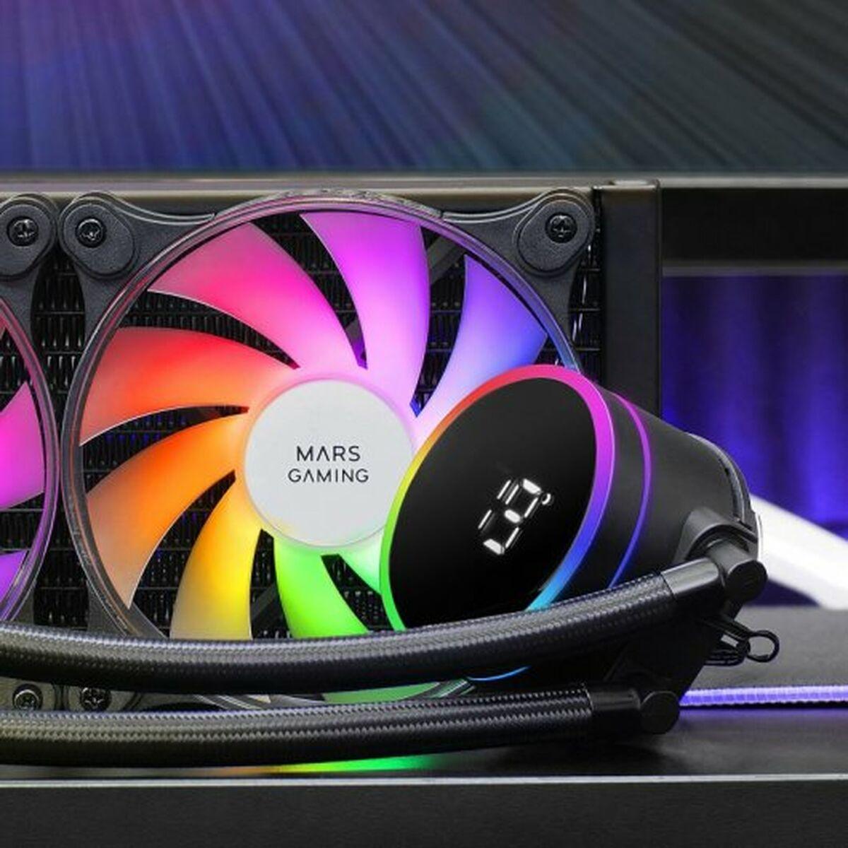 KIT WATERCOOLING AIO MARS GAMING ML-LCD RGB - 240MM (NOIR)