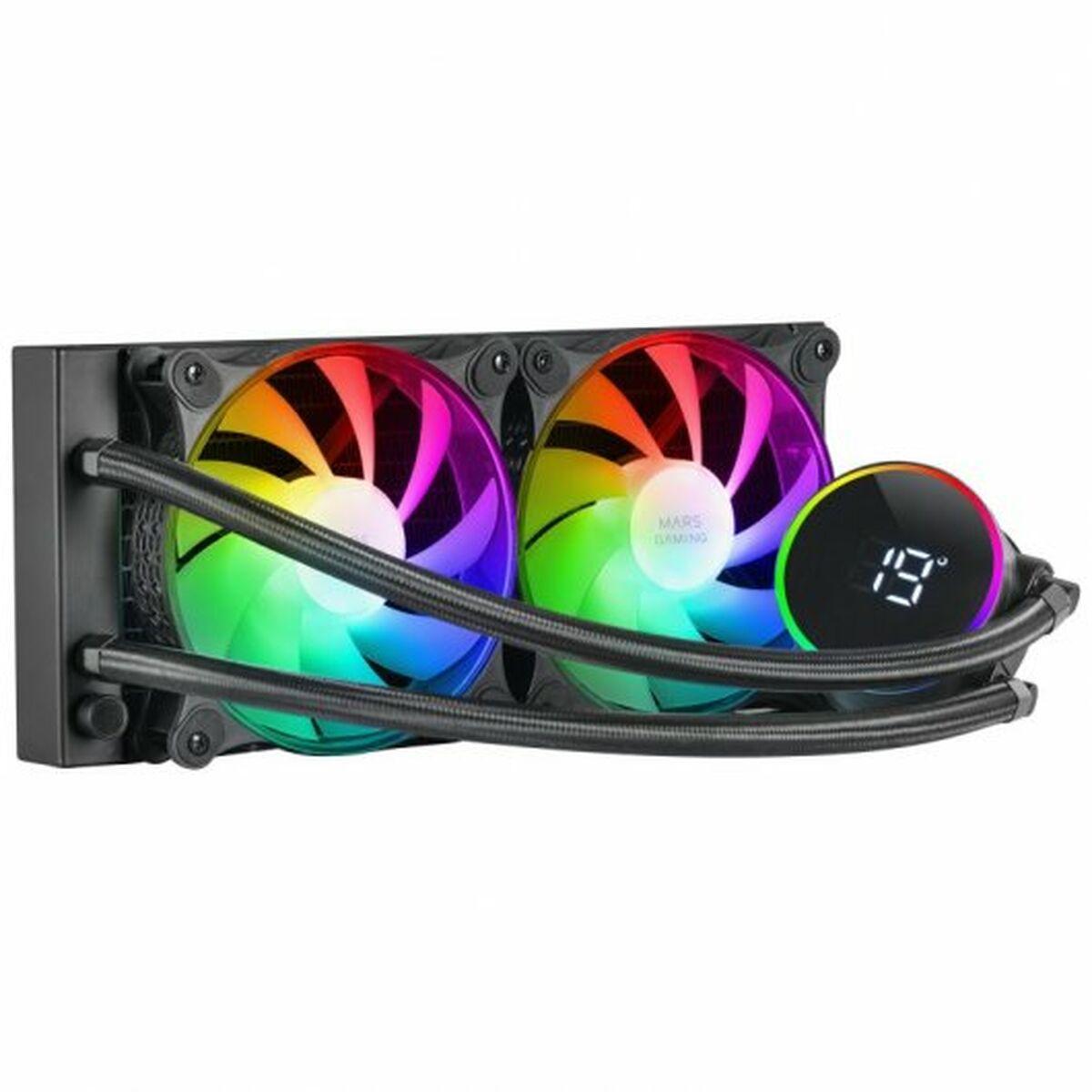 KIT WATERCOOLING AIO MARS GAMING ML-LCD RGB - 240MM (NOIR)