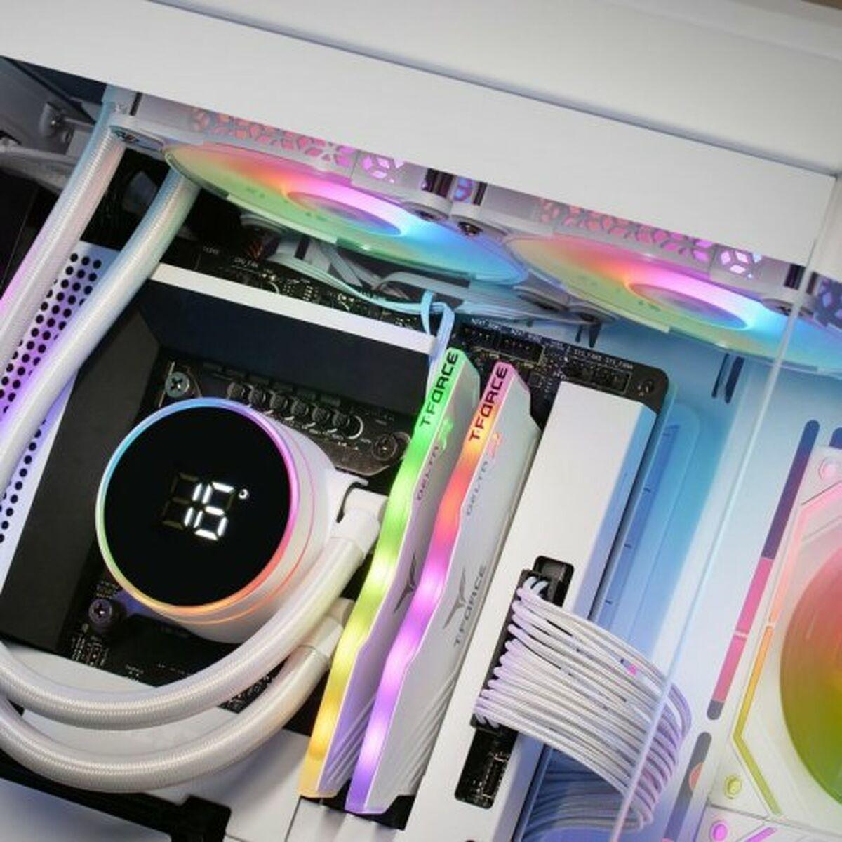 KIT WATERCOOLING AIO MARS GAMING ML-LCD RGB - 240MM (BLANC)